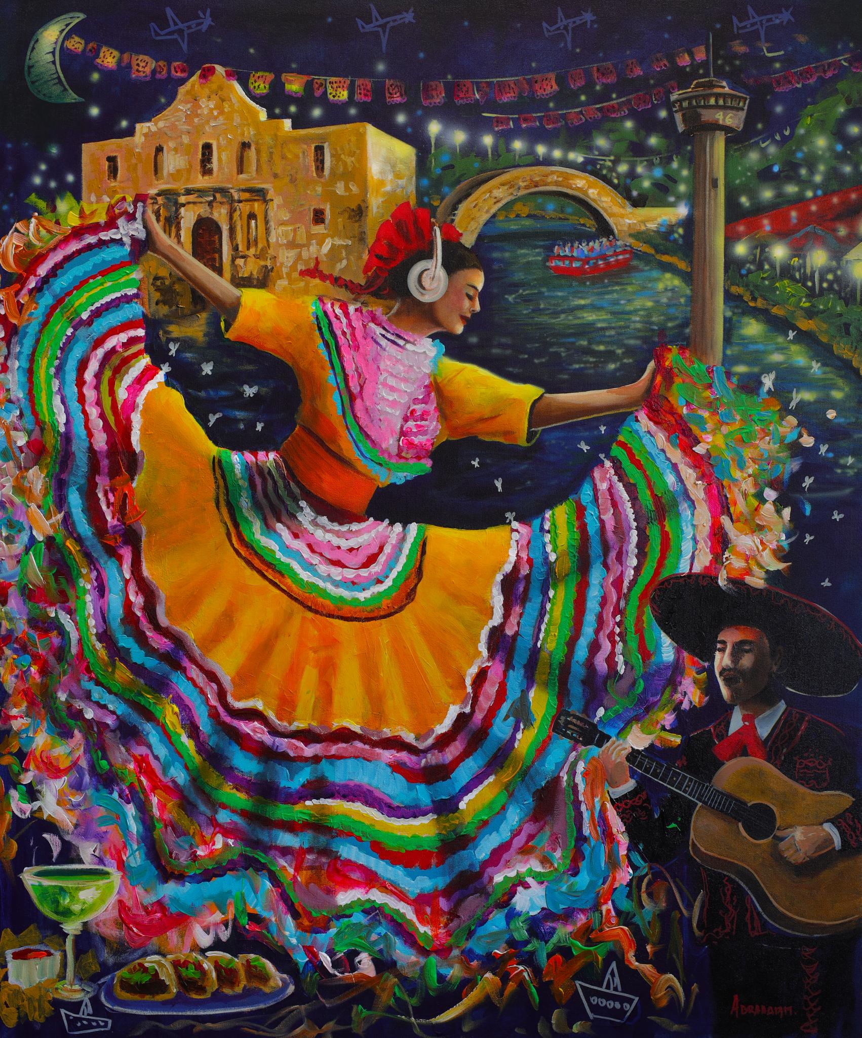 Abraham Mojica — Q2 San Antonio artwork for the Texas Lyceum